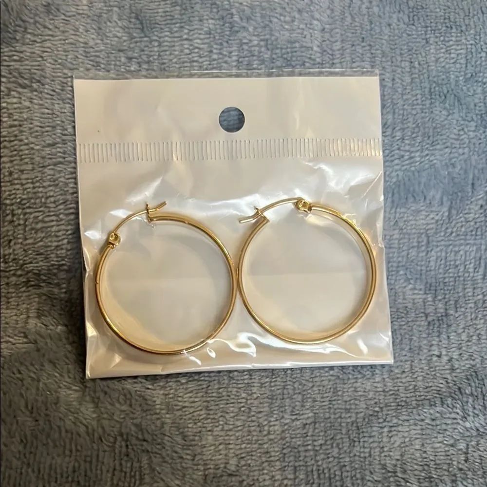 Elegant Gold Hoop Earrings